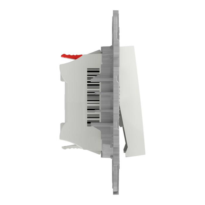 Вимикач, 1-клавішний, 10 А, 2 модулі, білий, Unica New, Schneider Electric [NU520318]