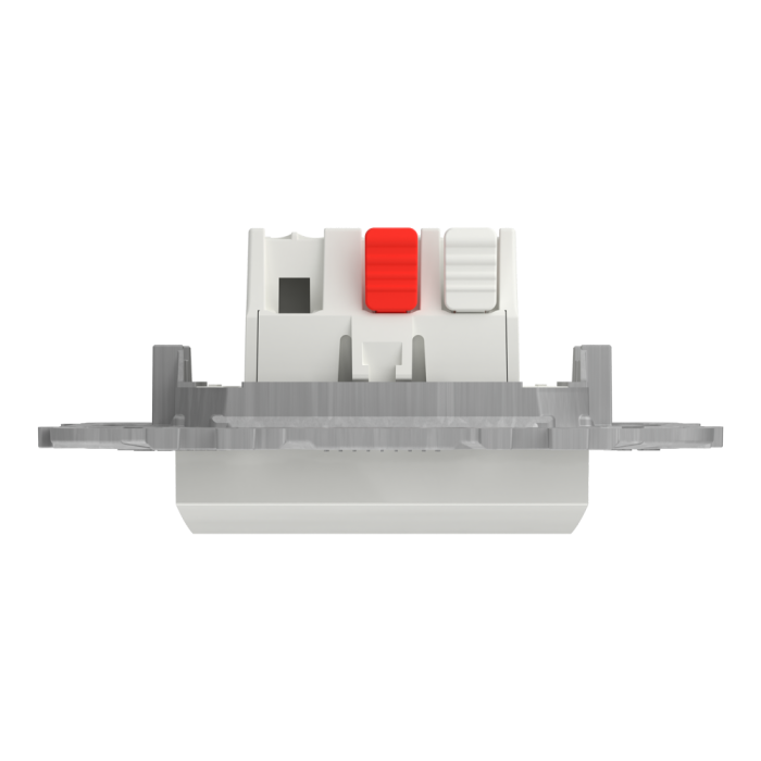 Вимикач, 1-клавішний, 10 А, 2 модулі, білий, Unica New, Schneider Electric [NU520318]