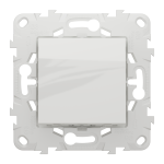 Вимикач, білий, 1-клавішний, 10 А, 2 модулі, Unica New - Schneider Electric [NU520518]