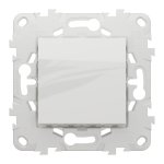 Кнопка 1-клавішна, біла, 10 А, 2 модулі, Unica New - Schneider Electric [NU520618]