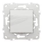 Вимикач, білий, 2-клавішний, 10 А, 2 модулі, Unica New - Schneider Electric [NU521318]