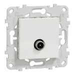 TV розетка, біла, 2 модулі, Unica New - Schneider Electric [NU546418]