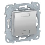 Кнопка 1-клавішна, алюмінієва, 2 модулі, Unica New - Schneider Electric [NU553030]