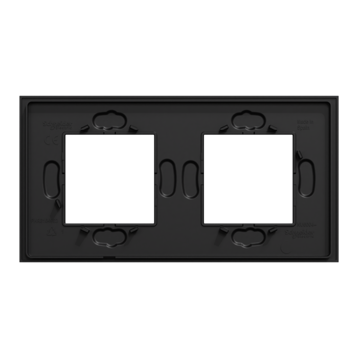 Рамка 2 постова, чорна, Unica New - Schneider Electric [NU600474]
