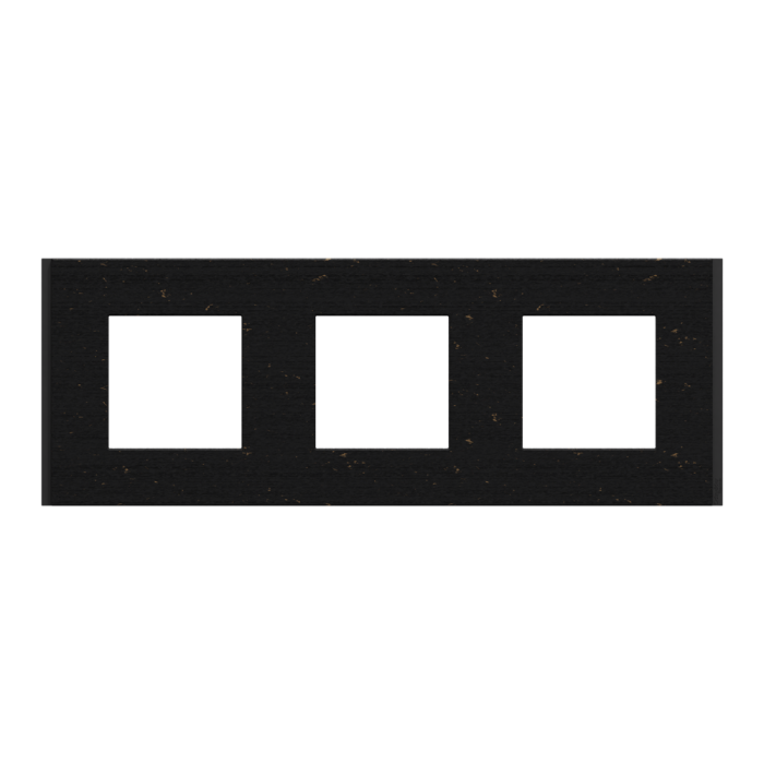 Рамка 3 постова, чорна, Unica New - Schneider Electric [NU600674]
