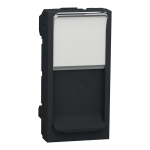 Лицьова накладка, чорна, 1 модуль, Unica New - Schneider Electric [NU941054]