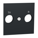 Накладка, чорна, 2 модулі, Unica New - Schneider Electric [NU944054]