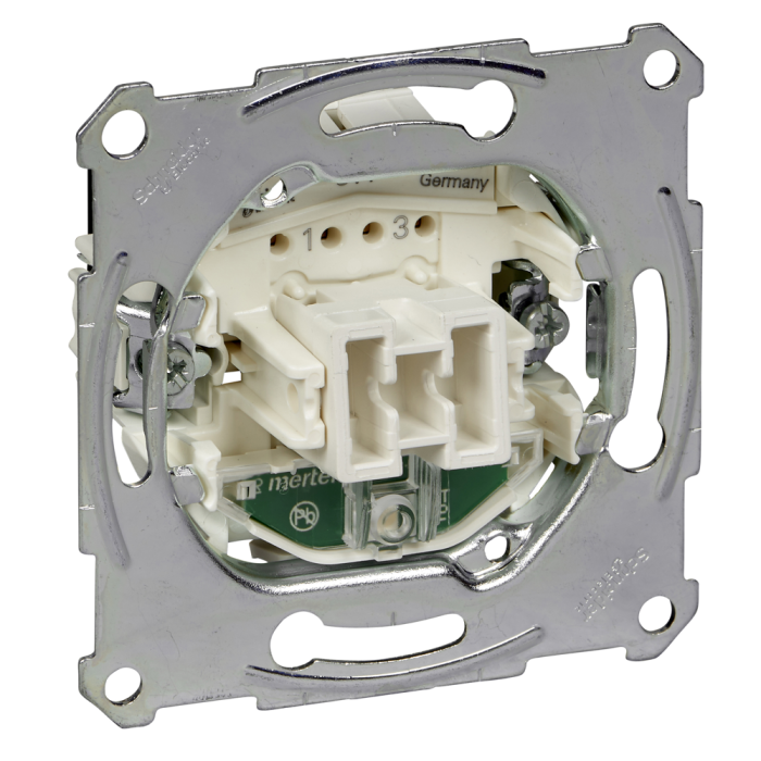 Вимикач, 1-клавішний, 10 А, Merten - Schneider Electric [MTN3137-0000]
