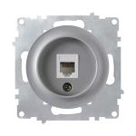 Розетка комп'ютерна 1xRJ45 кат.5e, сіра ONEKEYELECTRO [OKE100403]