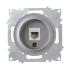 Розетка комп'ютерна 1xRJ45 кат.5e, сіра ONEKEYELECTRO [OKE100403]