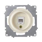Розетка комп'ютерна 1xRJ45 кат.5e, бежева ONEKEYELECTRO [OKE100402]