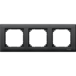 Рамка 3 постова, чорна, Merten - Schneider Electric [MTN486314]