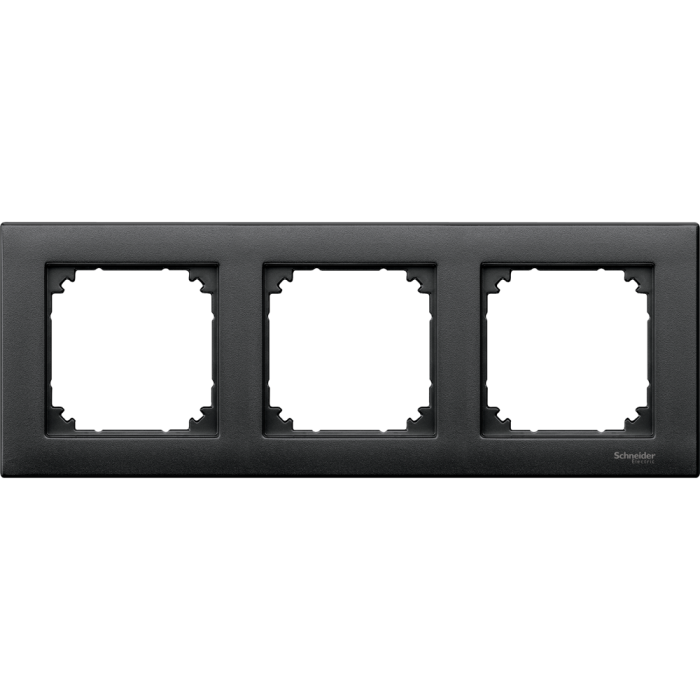 Рамка 3 постова, чорна, Merten - Schneider Electric [MTN486314]