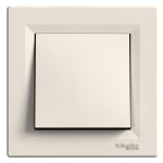 Кнопка 1-клавішна, кремова, 10 А, Asfora - Schneider Electric [EPH0800323]