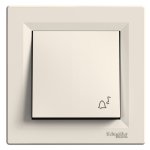 Кнопка 1-клавішна, кремова, 10 А, Asfora - Schneider Electric [EPH0800123]