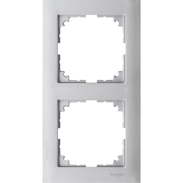 Рамка 2 постова, алюмінієва, Merten - Schneider Electric [MTN4020-3660]