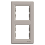 Рамка 2 постова, бронза, Asfora - Schneider Electric [EPH5810269]