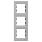 Рамка 3 постова, алюмінієва, Asfora - Schneider Electric [EPH5810361]