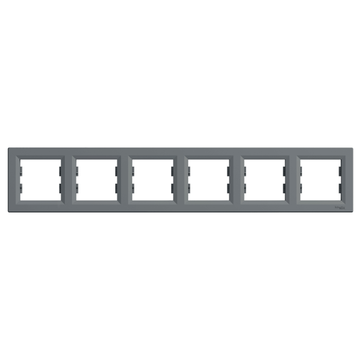Рамка 6 постова, сталь, Asfora - Schneider Electric [EPH5800662]