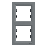 Рамка 2 постова, сталь, Asfora - Schneider Electric [EPH5810262]