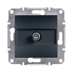 SAT розетка, чорна, Asfora - Schneider Electric [EPH3700171]