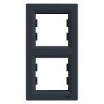 Рамка 2 постова, чорна, Asfora - Schneider Electric [EPH5810271]