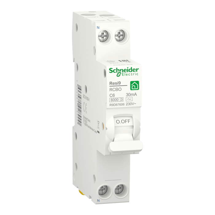 Автоматичний вимикач диференційного струму (авдс), 6 А, Resi9 - Schneider Electric [R9D87606]