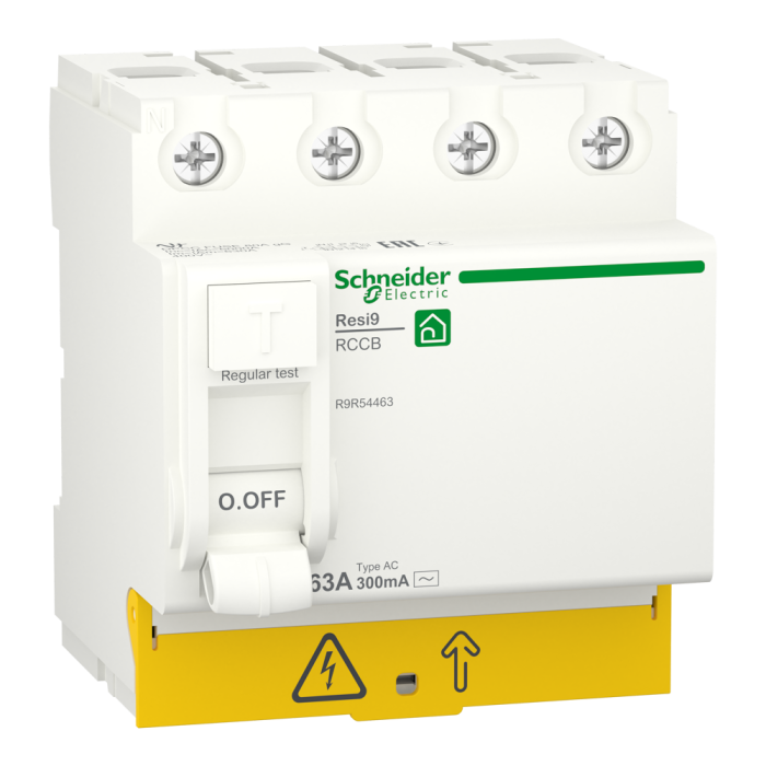 Автоматичний вимикач захисного відключення (пзв), 63 А, Resi9 - Schneider Electric [R9R54463]