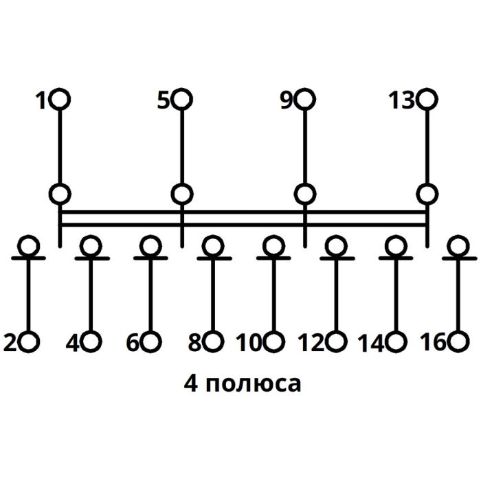 Перемикач навантаження трипозиційний SFM 4P 25A, TAKEL [507831]