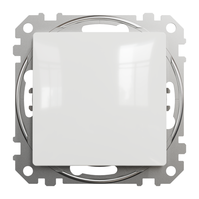Вимикач, білий, 1-клавішний, 10 А, Sedna design&elements - Schneider Electric [SDD111101]