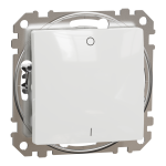 Вимикач, білий, 1-клавішний, 10 А, Sedna design&elements - Schneider Electric [SDD111102]