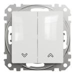 Вимикач, білий, 2-клавішний, 10 А, Sedna design&elements - Schneider Electric [SDD111104]
