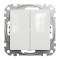Вимикач, білий, 2-клавішний, 10 А, Sedna design&elements - Schneider Electric [SDD111105]