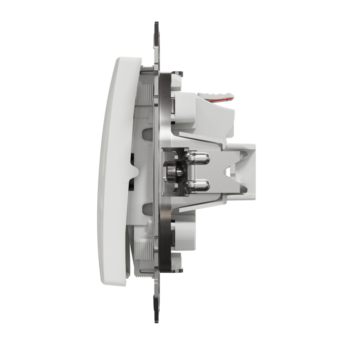 Вимикач, білий, 2-клавішний, 10 А, Sedna design&elements - Schneider Electric [SDD111105]