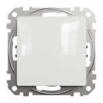 Вимикач, білий, 1-клавішний, 10 А, Sedna design&elements - Schneider Electric [SDD111106]