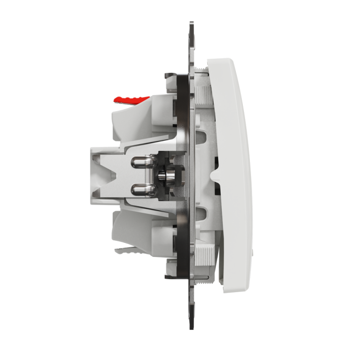 Вимикач, білий, 1-клавішний, 10 А, Sedna design&elements - Schneider Electric [SDD111106L]