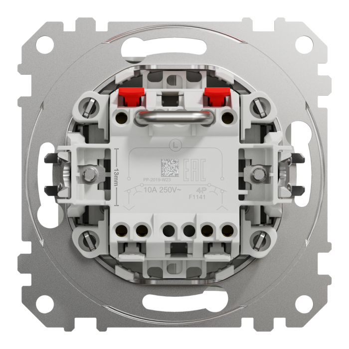 Кнопка 2-клавішна, біла, 10 А, Sedna design&elements - Schneider Electric [SDD111114]