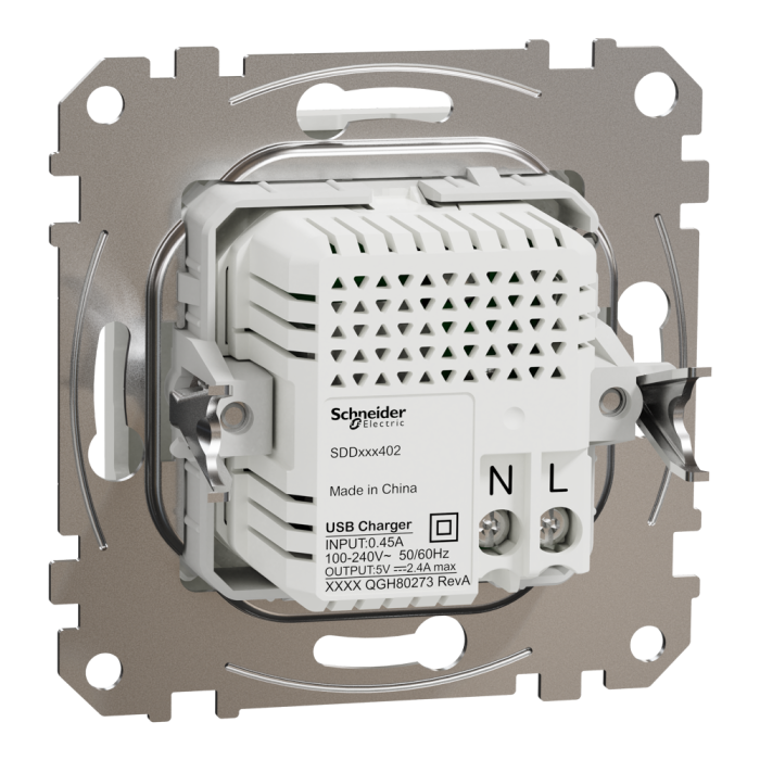 USB розетка, біла, Sedna design&elements - Schneider Electric [SDD111402]