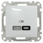 USB розетка, біла, Sedna design&elements - Schneider Electric [SDD111405]