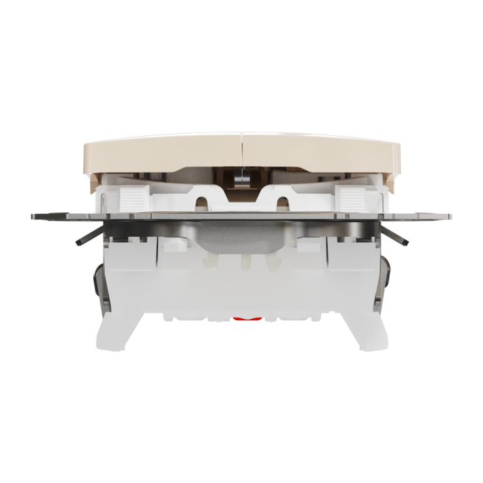 Вимикач, Sedna Design&Elements, Двоклавішний вимикач з підсвіткою Бежевий Sedna Design, бежевий (ral 1013), Schneider Electric, [SDD112105L]