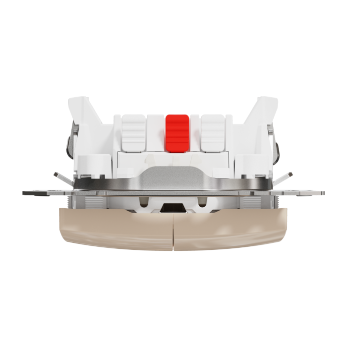 Вимикач, Sedna Design&Elements, Двоклавішний вимикач з підсвіткою Бежевий Sedna Design, бежевий (ral 1013), Schneider Electric, [SDD112105L]