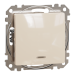 Перехресний перемикач, 1-клавішний, 10 А, Sedna design&elements - Schneider Electric [SDD112107L]