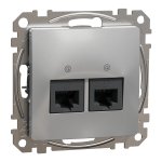 Мультимедійна розетка, алюмінієва, Sedna design&elements - Schneider Electric [SDD113462]