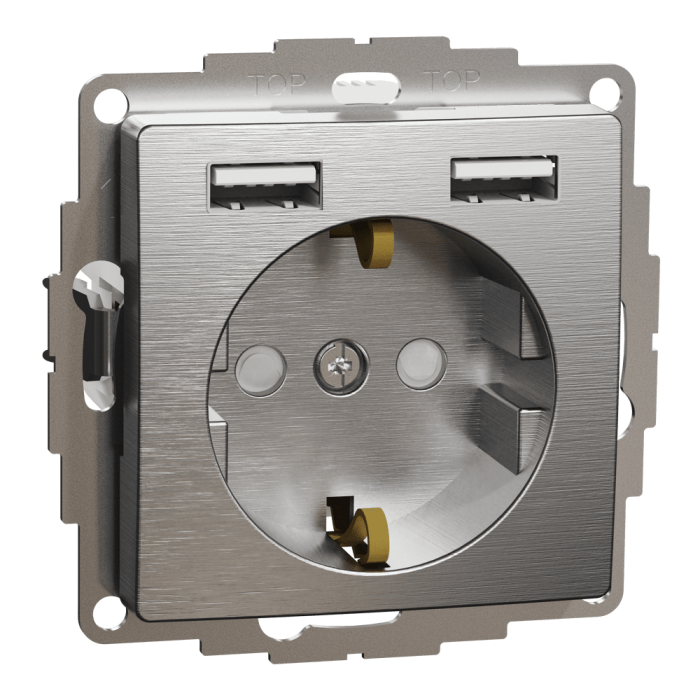 Зарядний пристрій USB + розетка, 16 А, Sedna design&elements - Schneider Electric [SDD170052]