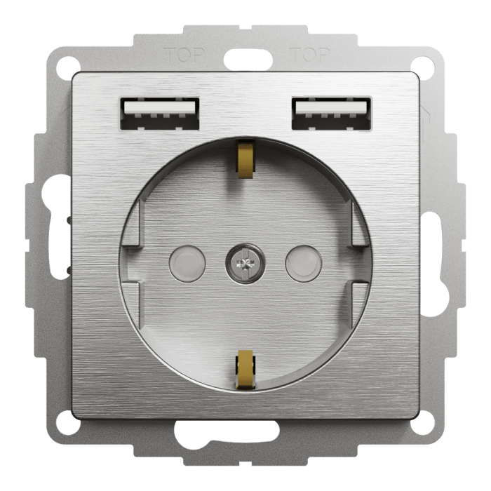 Зарядний пристрій USB + розетка, 16 А, Sedna design&elements - Schneider Electric [SDD170052]