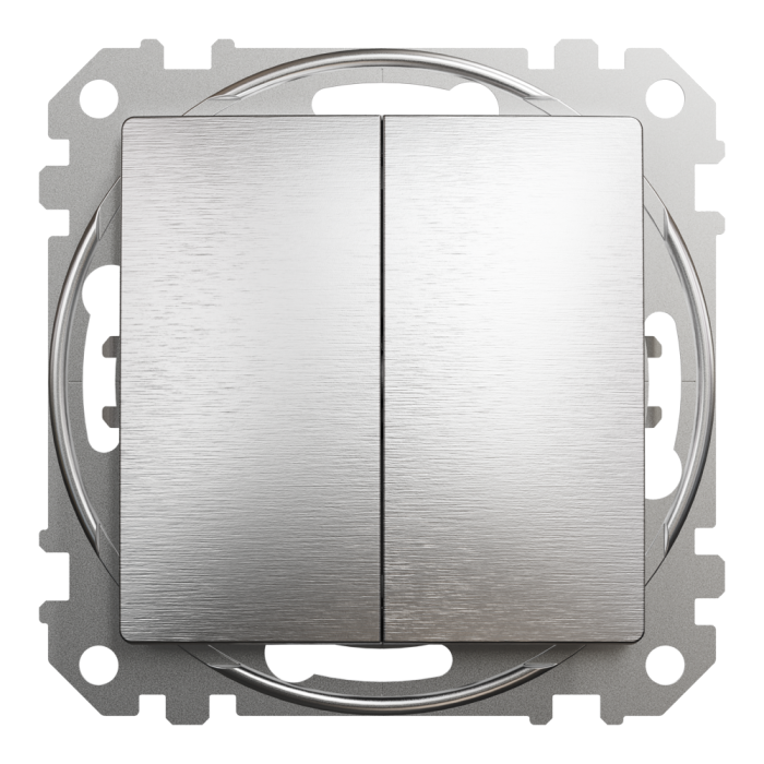 Вимикач, 2-клавішний, 10 А, Sedna design&elements - Schneider Electric [SDD170108]