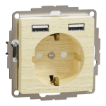 Зарядний пристрій USB + розетка, 16 А, Sedna design&elements - Schneider Electric [SDD180052]