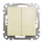 Вимикач, 2-клавішний, 10 А, Sedna design&elements - Schneider Electric [SDD180108]