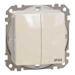 Вимикач, 2-клавішний, 10 А, Sedna design&elements - Schneider Electric [SDD212105]