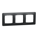 Рамка 3 постова, чорна, Sedna design&elements - Schneider Electric [SDD314803]